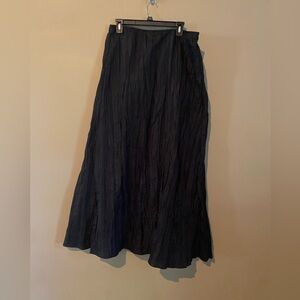 Victor Costa Charcoal Maxi Skirt
